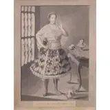James Roberts, Dame Creole du Perou, Vetue Selon l'Usage de Lima, 1797, Ink on paper