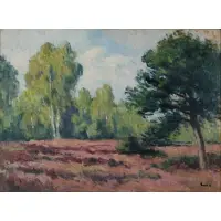 Impressionist Landscape by Maximilien Luce, Oil on Canvas, sold Sep 2022