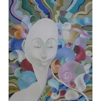 Bernard sejourne, 91 to lower right. From a Long Island, NY estate. Dimensions: 24, Acrylic on Masonite