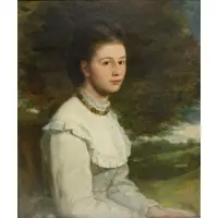 Reginald Bottomley, Portrait of a Woman, Oil on canvas