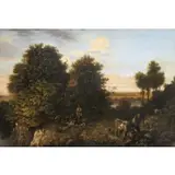 Harriet Mead, Landscape Scene, Oil on canvas