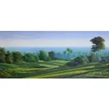 Jean Adrien Seide, Haitian Landscape, Oil on Canvas