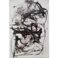 Nicolas Carone, Abstract Composition, Oil on paper on canvas