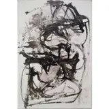Nicolas Carone, Abstract Composition, Oil on paper on canvas