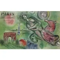 Marc Chagall, Paris: L'Opera poster, Lithograph