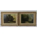 Louis Kieffer, Untitled, (2) Oils on Canvas