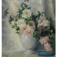 Maud Mason, The Rose, Oil on canvas