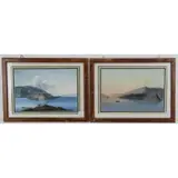 Johann Joseph Hartmann, peint par Hartmann a Brienne, en Suisse 1796, Pair of gouaches on paper