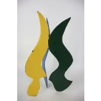 David Hayes, Polychromed steel, Untitled, 3 color sculpture, 2010