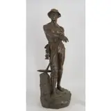 Charles Octave Levy, Mineur, Large bronze sculpture