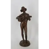 Paul Dubois, Le chanteur florentin, Bronze Sculpture