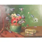 Piet  Cottaar, Floral Still Life, Oil on Canvas