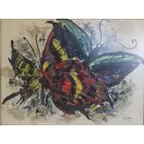 Jonathas de Andrade, Butterfly, Watercolor