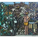 Nail Payza, Garden in Canada, Oil on Canvas