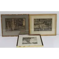 Untitled by Luigi Lucioni, 3 Etchings, sold Aug 2022