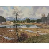 Walter Deventer, Landscape, Oil on Canvas