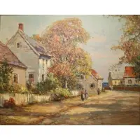 Casper H. Amundsen, (U.S., 1911-2001), Oil on Canvas