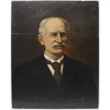 Gustav Zaak, Portrait of a man, Oil on Canvas on Board