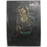 Portrait of a woman by Juan Carlos Castagnino, Oil on a Wood Panel, sold Aug 2022