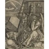 Melencolia I by Albrecht Durer, After Durer Print, sold Aug 2022