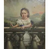 Enrico Belli, Portrait of a young girl, Oil on Canvas