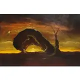 Jim Williams Bujo, Surrealist Landscape, Oil on Canvas