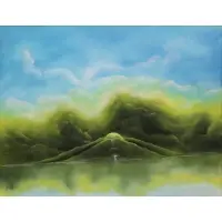 Jim Williams Bujo, Surrealist Landscape, Oil on Canvas