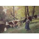 Édouard Debat-Ponsan, Autumn evening, , Oil on Canvas
