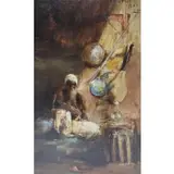 Philippe Pavy, Orientalist scene, Oil on panel