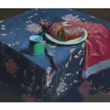 John Bazadona, Still life, Oil on canvas