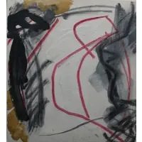 Ernest Briggs, Gallery and museum labels verso, Untitled, Acrylic on Canvas