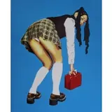 Dean Monogenis, Untitled, Large Size Asian Girl Pop Art Oil on canvas