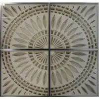 Greg Copeland, Layered cut card behind glass in 4 pieces