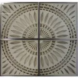 Greg Copeland, Layered cut card behind glass in 4 pieces