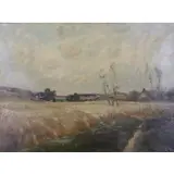 Edward Gay, Edward Gay, Oil on canvas landscape