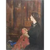 John da Costa, Untitled, Oil on panel