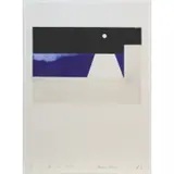 Donald Sultan, Moon / Beam Dec. 21, 1980, Color lithograph on Arches, full margins
