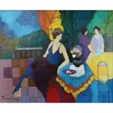 Itzchak Tarkay, Fame II, Acrylic on canvas