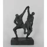 Rafael Scorbiac, La Bourree, Bronze sculpture