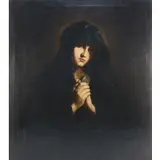 Madonna by Giovanni Battista Salvi da Sassoferrato, Oil on canvas, sold Jun 2022
