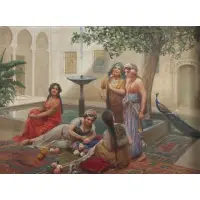 Fabio Fabbi, Orientalist Scene, Oil on canvas