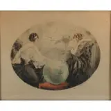 Japanese Goldfish by Louis Icart, Etching, sold Jun 2022