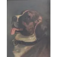 Mp Allison, St. Bernard, Oil on board