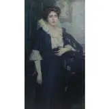 Julie Wolfthorn, Portrait of a Lady, Oil on canvas
