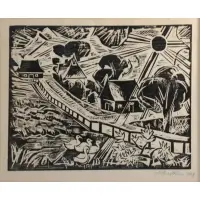 Der Morgan by Max Pechstein, 1919, Woodcut, sold Jun 2022