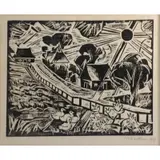 Max Pechstein, Der Morgan, 1919, Woodcut