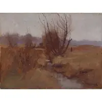 Gustave Wolff, Windswept Meadows, 1905, Oil on canvas