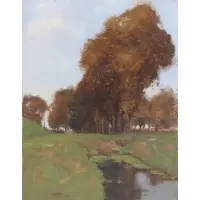 Gustave Wolff, In the Afternoon Sun, Oil on canvas
