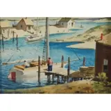 Henry Gasser, Gloucester Harbor Scene