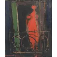 Manfred Schwartz, Window, Oil on canvas